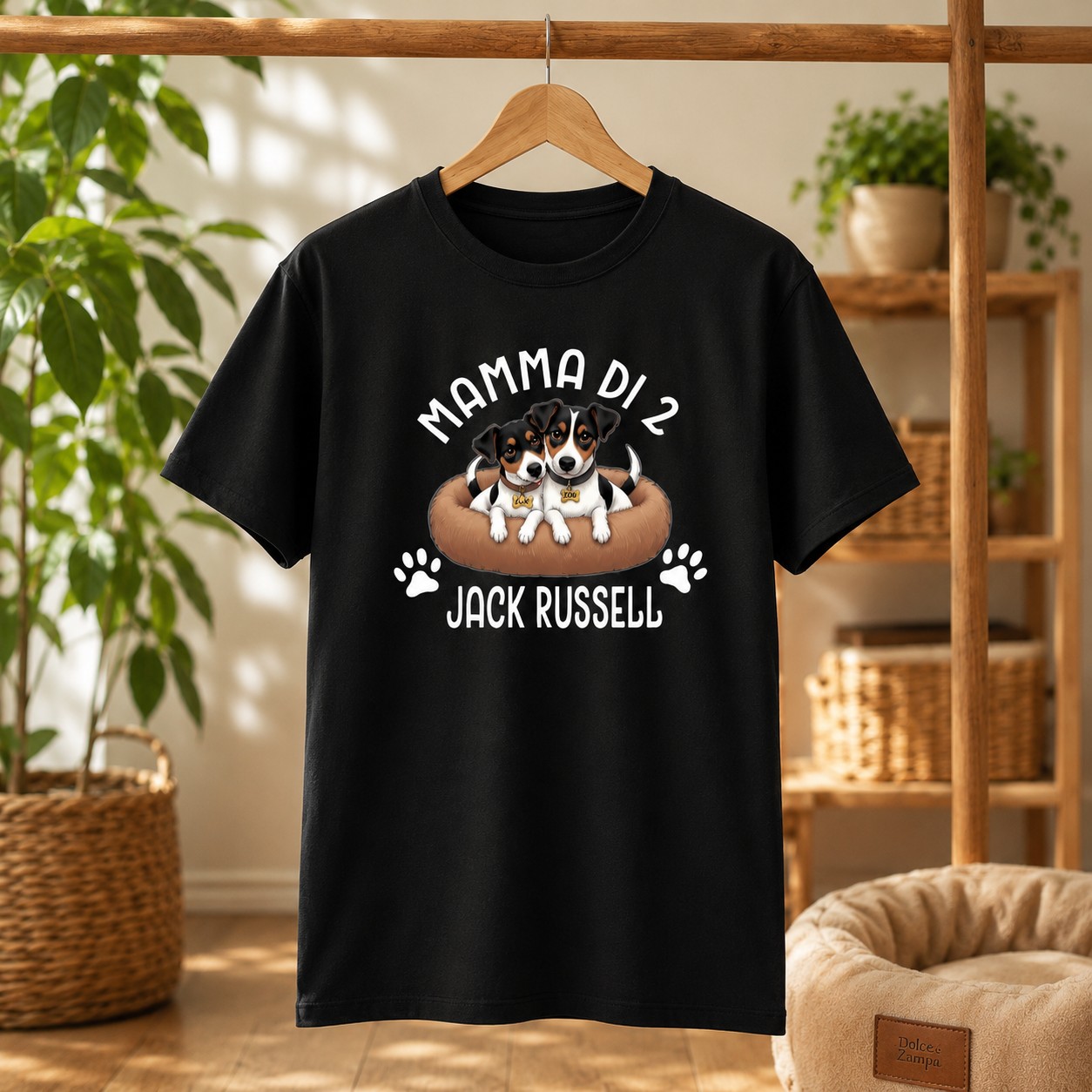 T-Shirt Personalizzata Mamma di Zampa in Cotone